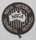 Vintage NSCA National Safety Council of Australia Technical Services 3 5/8" Fabric Patch Badge