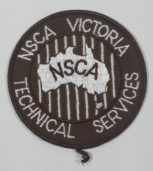 Vintage NSCA National Safety Council of Australia Technical Services 3 5/8" Fabric Patch Badge