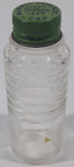 Antique Watkins Since 1868 4 3/8" Tall Ringed Glass Apothecary Bottle with Metal Lid