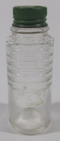 Antique Watkins Since 1868 4 3/8" Tall Ringed Glass Apothecary Bottle with Metal Lid