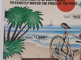 Very Rare Vintage Pepsi-Cola's Price It Right Contest 14" x 21 3/4" Cardboard Store Advertisement Sign
