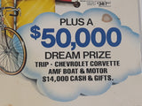Very Rare Vintage Pepsi-Cola's Price It Right Contest 14" x 21 3/4" Cardboard Store Advertisement Sign
