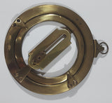 1987 Franklin Mint Universal Equinoctial Ring Sun Dial 4" Brass Metal