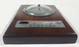 Vintage MOCO. Barometer Thermometer 5 1/4" x 7 1/2" Lacquered Wood Weather Station