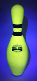 Winsome ABC WIBC Approved Plastic Coated Weight Control Glow Bowl Neon Yellow 10 Pin Bowling Pin 15" Tall USED
