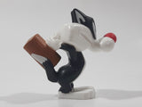 2020 McDonald's Looney Tunes Sylvester The Cat with Wood Mallet Sledgehammer 2 3/4" Tall Plastic Toy Figure