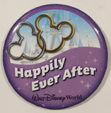 Disney Disneyland Resort Happily Ever After Mickey and Minnie Mouse 3" Diameter Round Button Pin