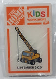 The Home Depot Kits Workshops September 2020 Crane Truck 1" x 1 1/2" Pin New
