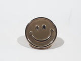 Smiley Face Shaped 3/4" Enamel Metal Pin