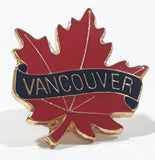 Vancouver Red Maple Leaf Shaped 5/8" to 3/4" Enamel Metal Lapel Pin