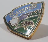 Yellowstone The World's First 1 1/8" x 1 1/8" Enamel Metal Lapel Pin