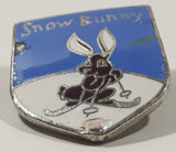 Snow Bunny Skiing 3/4" x 1" Enamel Metal Lapel Pin