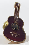 Acoustic Guitar Shaped 1/2" x 1" Metal Lapel Pin