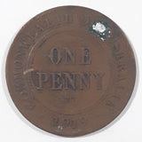 1919 Commonwealth of Australia King George VI One Penny Copper Metal Coin