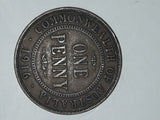 1916 Commonwealth of Australia King George VI One Penny Copper Metal Coin