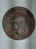 1943 Australia King George VI Half Penny Copper Metal Coin