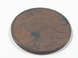 1942 Australia King George VI Penny Copper Metal Coin