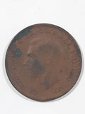 1942 Australia King George VI Penny Copper Metal Coin