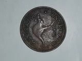 1946 Australia King George VI Half Penny Copper Metal Coin