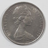 1977 Australia Queen Elizabeth II 5 Cents Metal Coin