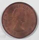 1959 Canada Young Queen Elizabeth II 1 Cent Copper Metal Coin
