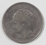 1936 Netherlands Wilhelmina 10 Cents Metal Coin