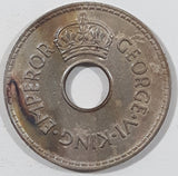 1940 Fiji King George VI Emperor Penny Metal Coin