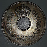 1940 Fiji King George VI Emperor Penny Metal Coin