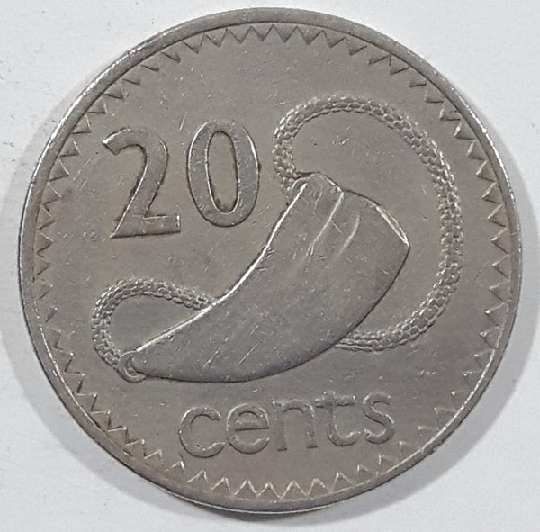 1981 Fiji Queen Elizabeth II 20 Cents Metal Coin