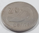 1981 Fiji Queen Elizabeth II 20 Cents Metal Coin