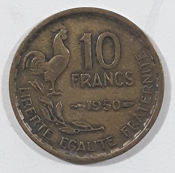 1950 France Liberte Egalite Frateranite Republique Francaise 10 Francs Metal Coin