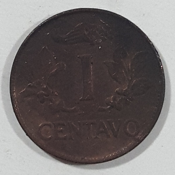 1967 Colombia 1 Centavos Metal Coin