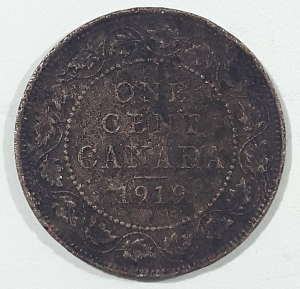 1919 Canada King George VI One Cent Metal Coin