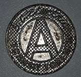 Antique British Columbia B.C. Electric Railway Class "A" Transit Token Metal Coin