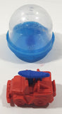 Arthritis Foundation Miniature Red Rubber Jeep with Blue Surfboard in Plastic Capsule