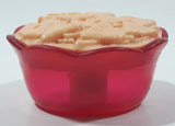 Nacho Chips 1 1/4" Pink Plastic Bowl Toy Figure Accessory Replacement