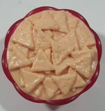 Nacho Chips 1 1/4" Pink Plastic Bowl Toy Figure Accessory Replacement
