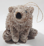 Polar Bear Brush Frosted Hanging Ornament