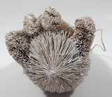 Polar Bear Brush Frosted Hanging Ornament