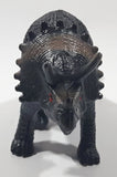 S.H. Black Triceratops 4 3/4" Long Dinosaur Toy Figure