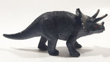 S.H. Black Triceratops 4 3/4" Long Dinosaur Toy Figure