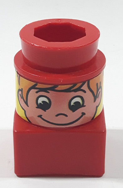 Vintage Ritvik Mega Bloks Boy Girl Red Single Plastic Building Block