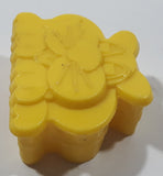 1987 Ritvik Mega Bloks 127 Yellow Cat Plastic Toy