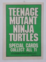 1990 O-Pee-Chee Teenage Mutant Ninja Turtles Special Cards Individual 1-11
