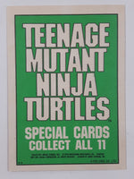 1990 O-Pee-Chee Teenage Mutant Ninja Turtles Special Cards Individual 1-11