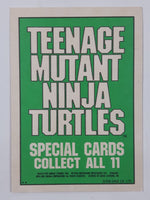 1990 O-Pee-Chee Teenage Mutant Ninja Turtles Special Cards Individual 1-11