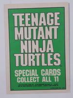1990 O-Pee-Chee Teenage Mutant Ninja Turtles Special Cards Individual 1-11
