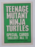 1990 O-Pee-Chee Teenage Mutant Ninja Turtles Special Cards Individual 1-11