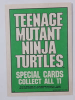 1990 O-Pee-Chee Teenage Mutant Ninja Turtles Special Cards Individual 1-11