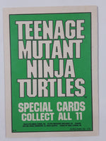 1990 O-Pee-Chee Teenage Mutant Ninja Turtles Special Cards Individual 1-11